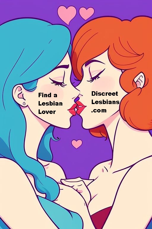a woman kissing her lesbian lover